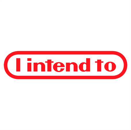 funny i intende to nintendo white tee