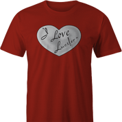 Funny I love Lucifer Satanist lucy parody men's t-shirt