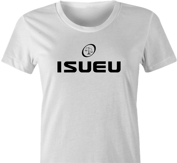 funny I Sue You Lawyer Parody white women's t-shirt