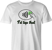 tap pay t-shirt men's white 