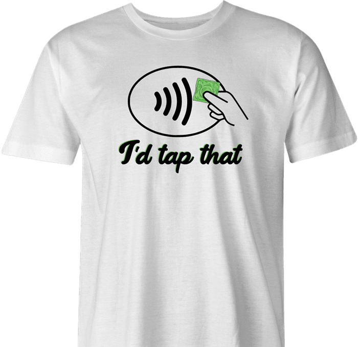 tap pay t-shirt men's white 