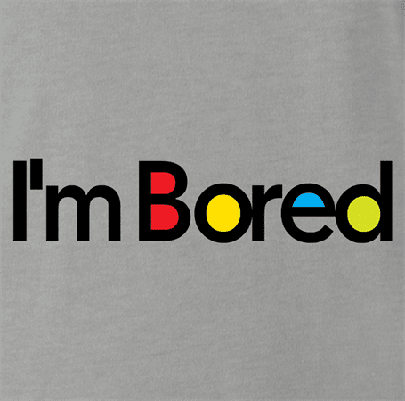 Funny I'm bored billboard mashup ash grey t-shirt