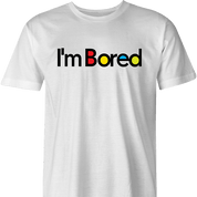 Funny I'm bored billboard mashup men's t-shirt