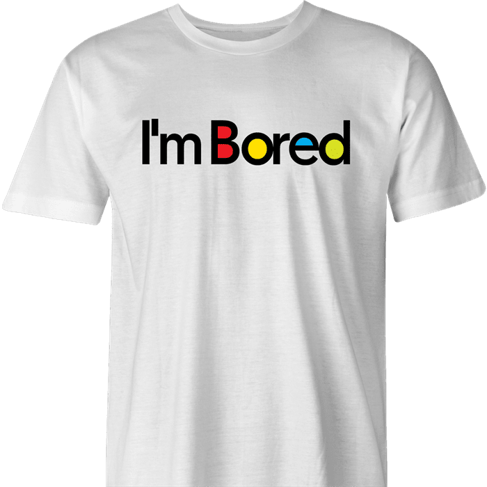 Funny I'm bored billboard mashup men's t-shirt