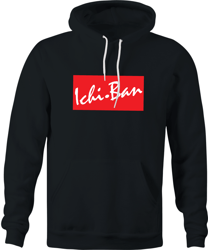 Funny Ichiban Number One Mashup Parody Black Hoodie