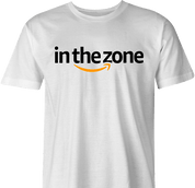 Funny in The Zone Amazon Mashup Parody White Men's T-Shirt