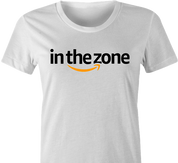 Funny in The Zone Amazon Mashup Parody White Women's T-Shirt