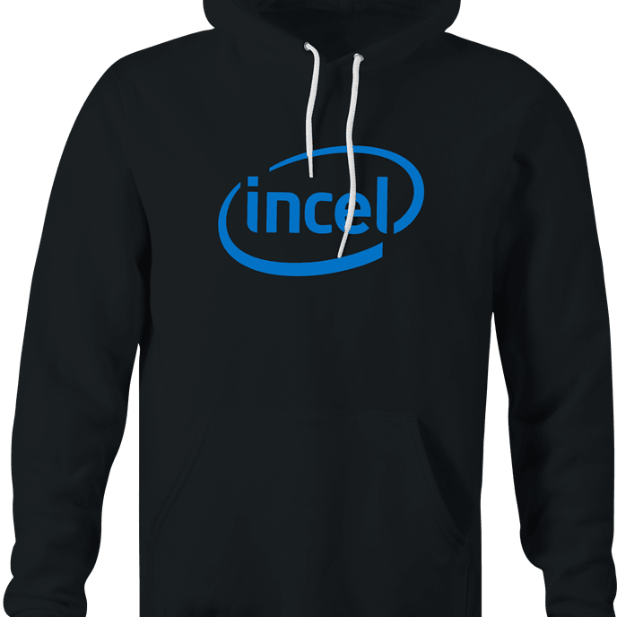Funny Incel Inside | Involuntary Celibates Parody Black Hoodie
