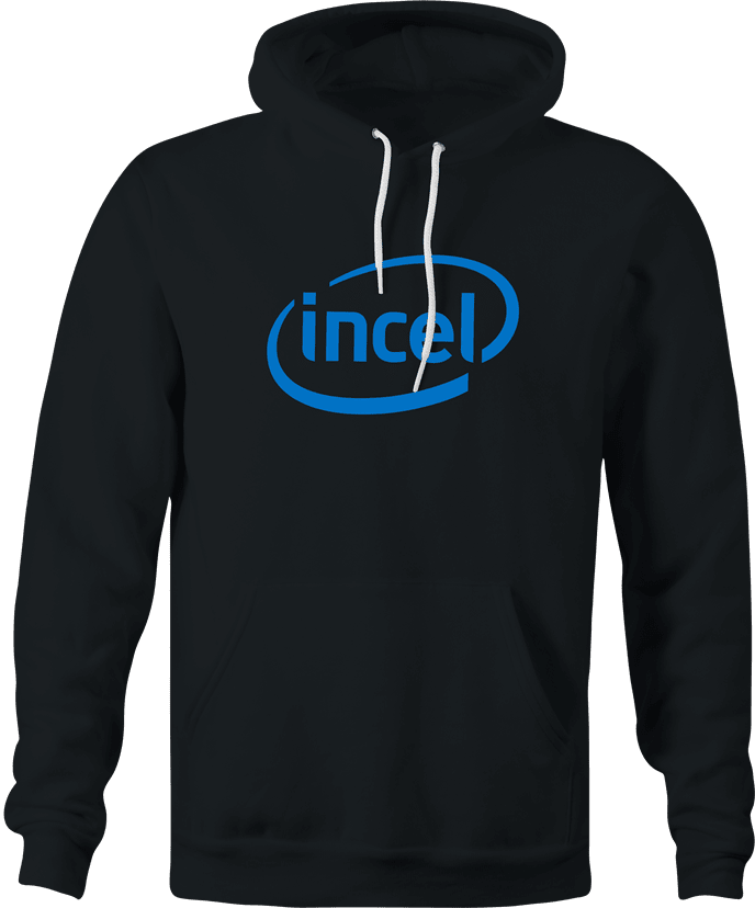 Funny Incel Inside | Involuntary Celibates Parody Black Hoodie