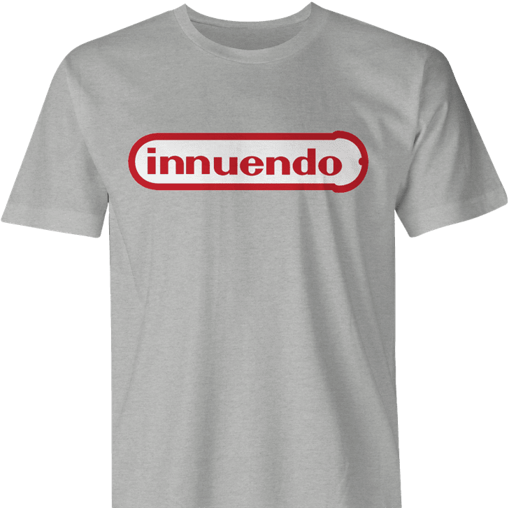 funny sexual innuendo nintendo parody men's ash t-shirt 