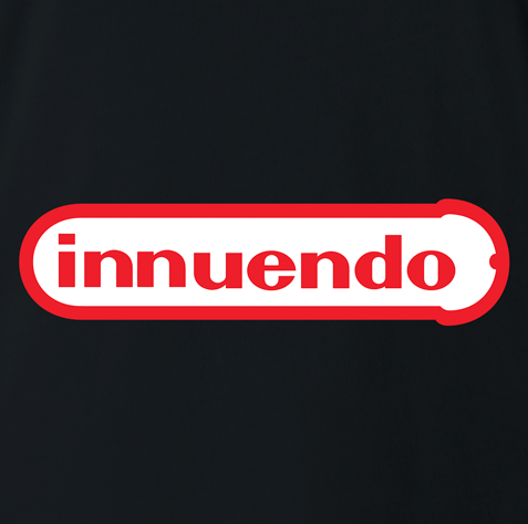 funny sexual innuendo nintendo parody black t-shirt 