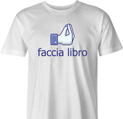 funny italian facebook men's t-shirt white 