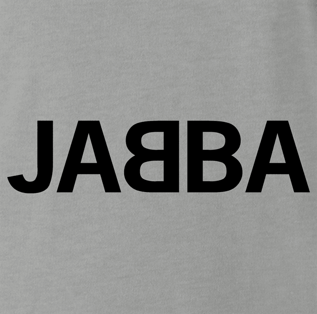 Funny Jabba the Hutt Abba Swedish Pop Music Mashup Parody Ash Grey T-Shirt