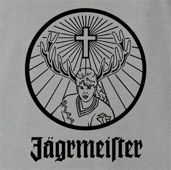 Funny Hockey NHL jaromir jagr jagermeister parody ash grey t-shirt