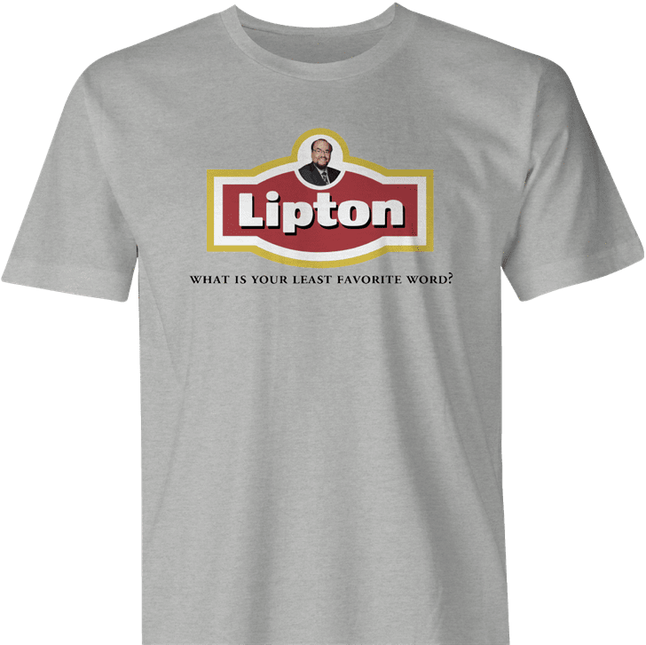 Funny James lipton soup - actor's studio men's ash t-shirt