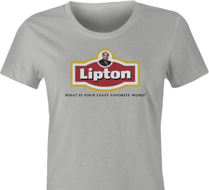 Funny James lipton soup - actor's studio women's ash t-shirt