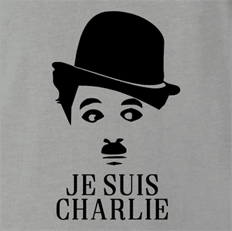 je suis charlie chaplin ash grey t-shirt