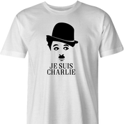 je suis charlie chaplin white men's t-shirt