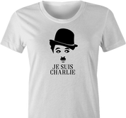 je suis charlie chaplin white women's t-shirt