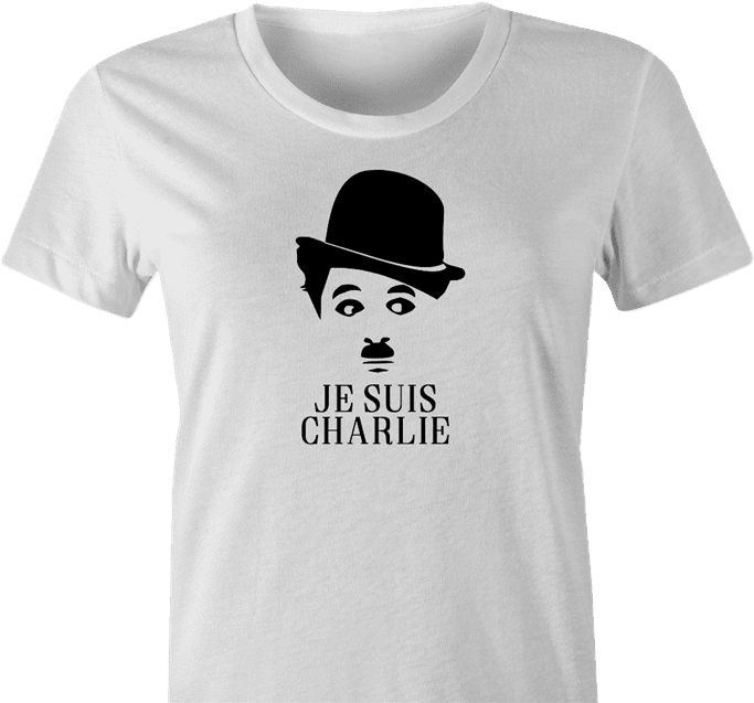 je suis charlie chaplin white women's t-shirt