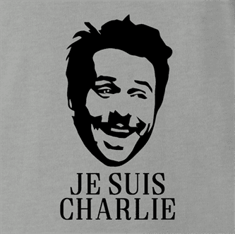 je suis charlie day ash grey t-shirt