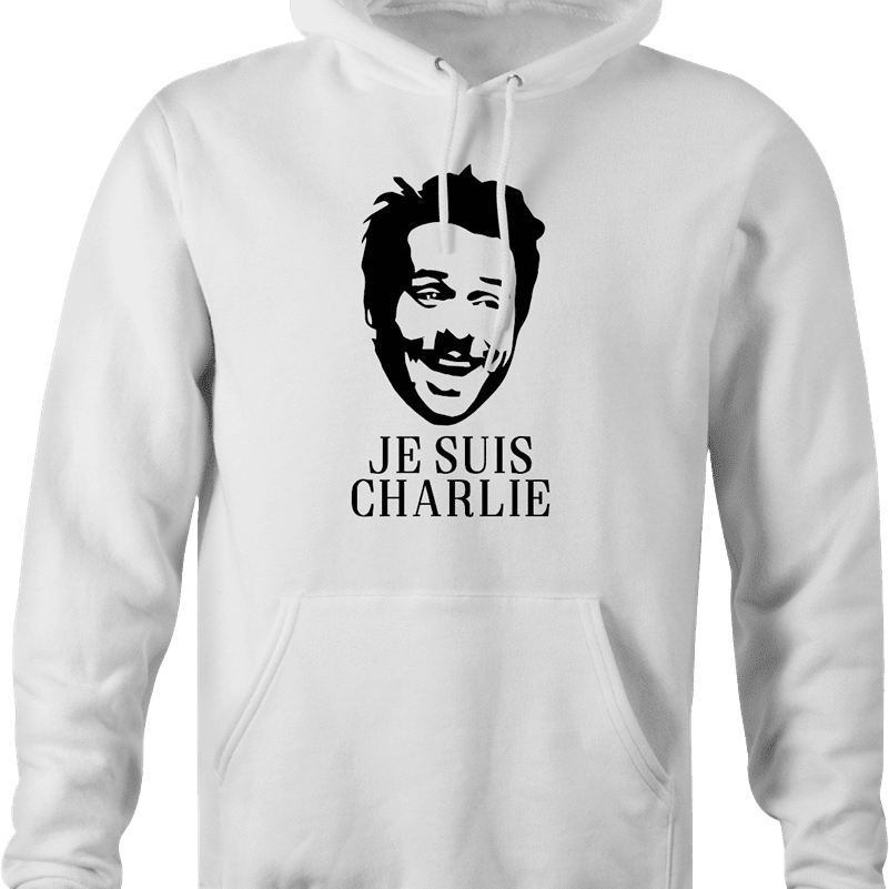 je suis charlie day white hoodie