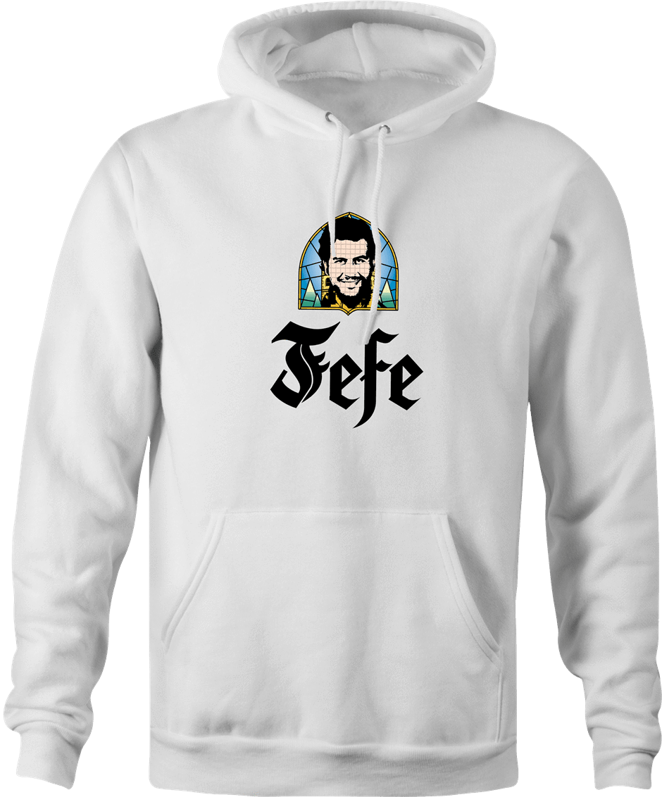 funny Pablo Escobar Jefe De Jefes Beer Parody white hoodie