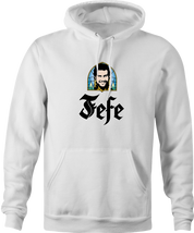 funny Pablo Escobar Jefe De Jefes Beer Parody white hoodie
