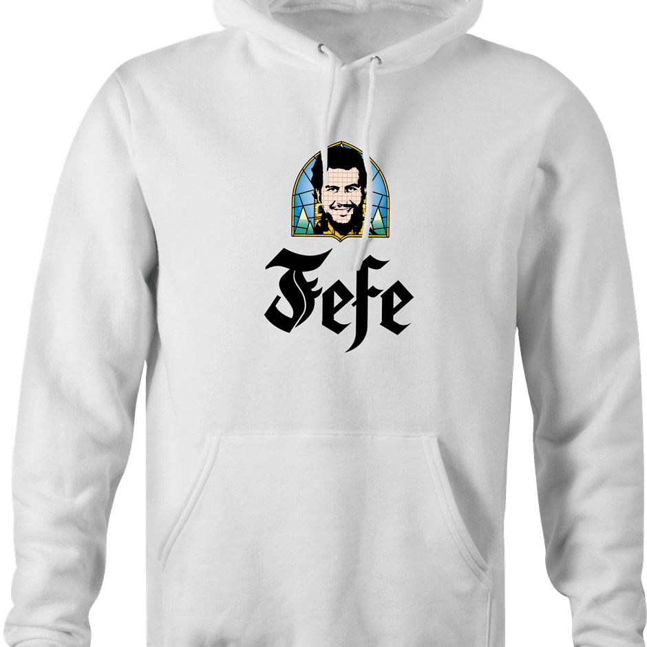 funny Pablo Escobar Jefe De Jefes Beer Parody white hoodie