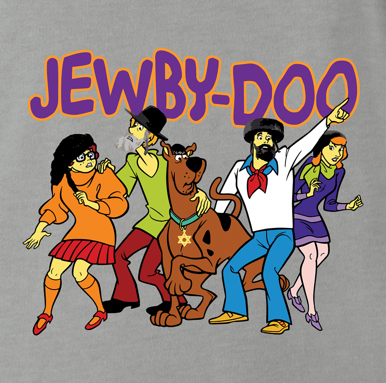 Funny jewish scooby jew ash grey t-shirt