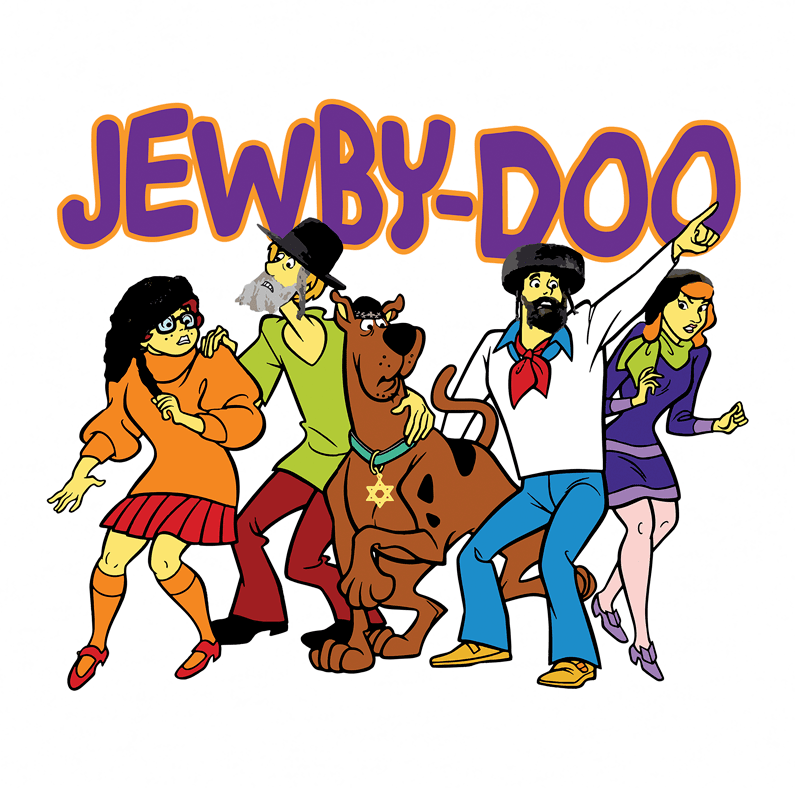 Funny jewish scooby jew white t-shirt