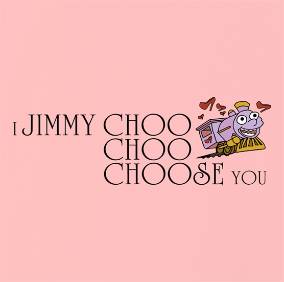 Funny I choose you jimmy choo ralph wiggum pink t-shirt