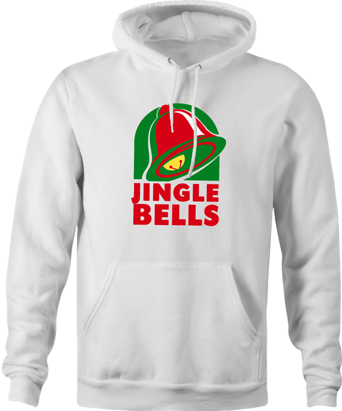 funny Taco Bell Jingle Bells Christmas Holiday Parody Tshirt white hoodie