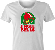 funny Taco Bell Jingle Bells Christmas Holiday Parody Tshirt women's t-shirt white 