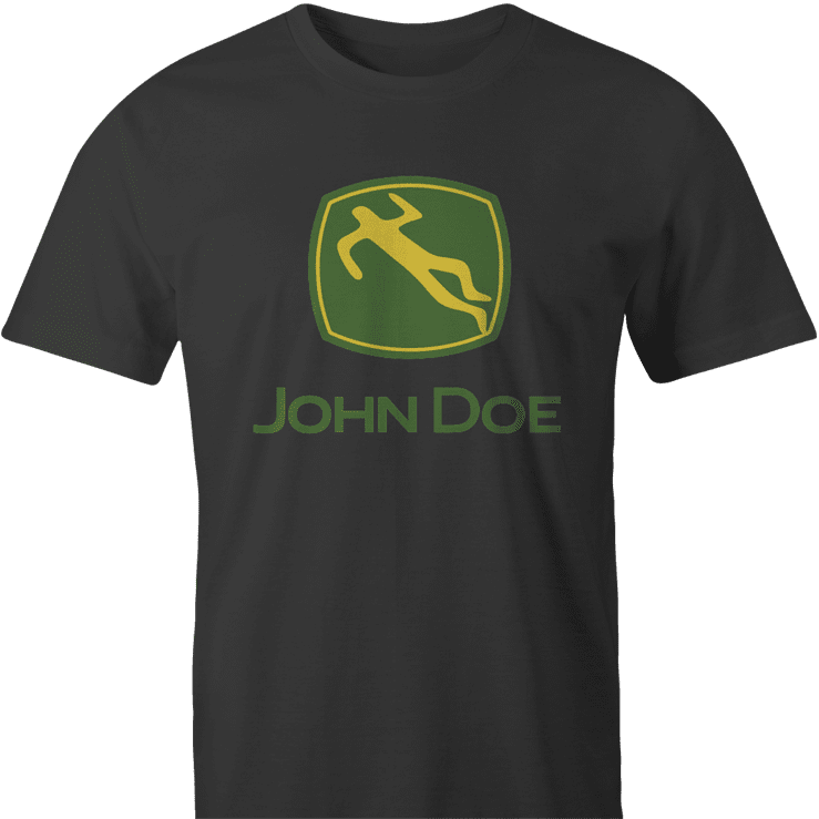 Funny John Doe John Deer Parody men's t-shirt