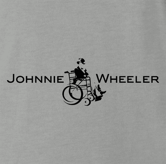 Funny Johnnie walker wheelchair parody ash t-shirt 