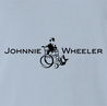 Funny Johnnie walker wheelchair parody light blue t-shirt 