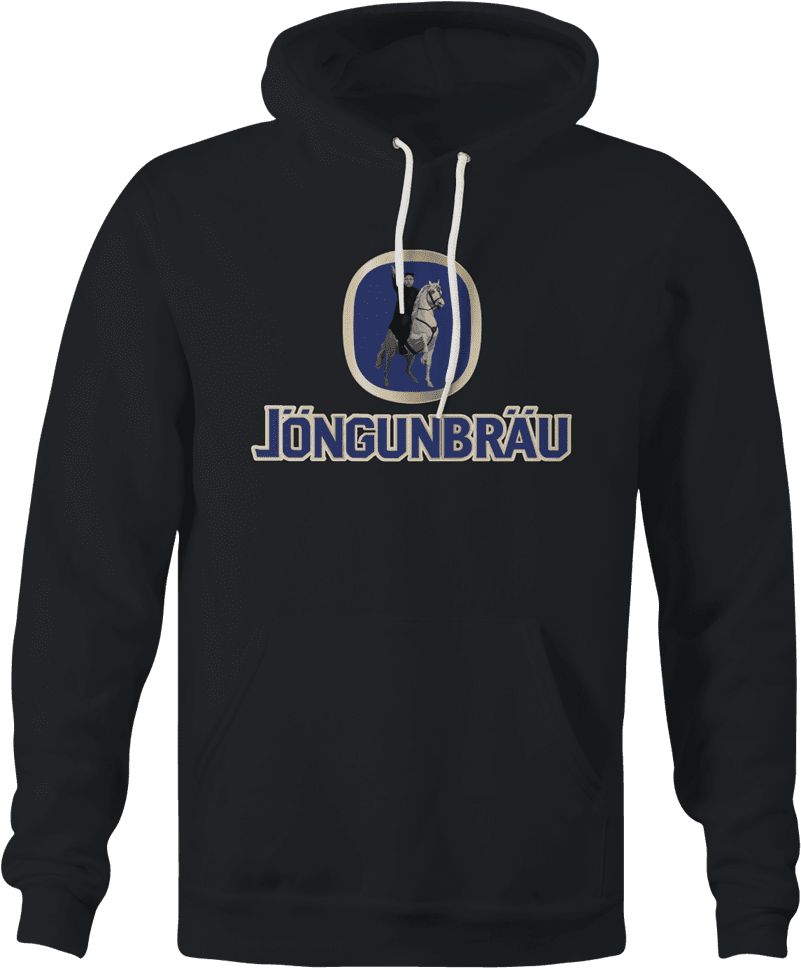 Funny north korea beer kim jong un lowenbrau women's hoodie