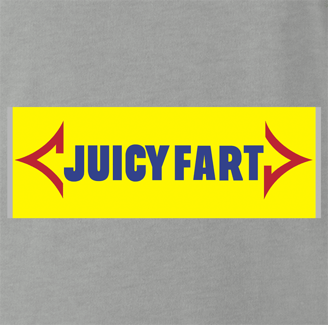 Funny Juicy Fart, It's Going To Move Ya! Parody Ash Grey T-Shirt
