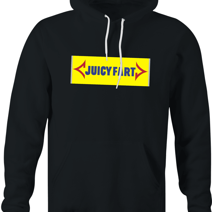 Funny Juicy Fart, It's Going To Move Ya! Parody Black Hoodie