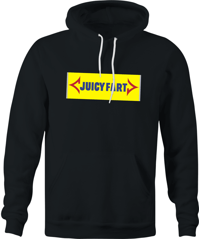 Funny Juicy Fart, It's Going To Move Ya! Parody Black Hoodie