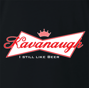 funny Kavanaugh Budweiser and Budweiser Light Beer Parody - Jokers parody men's t-shirt black