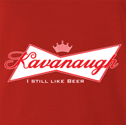 funny Kavanaugh Budweiser and Budweiser Light Beer Parody - Jokers parody men's t-shirt red