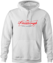 funny Kavanaugh Budweiser and Budweiser Light Beer Parody - Jokers parody men's hoodie white 