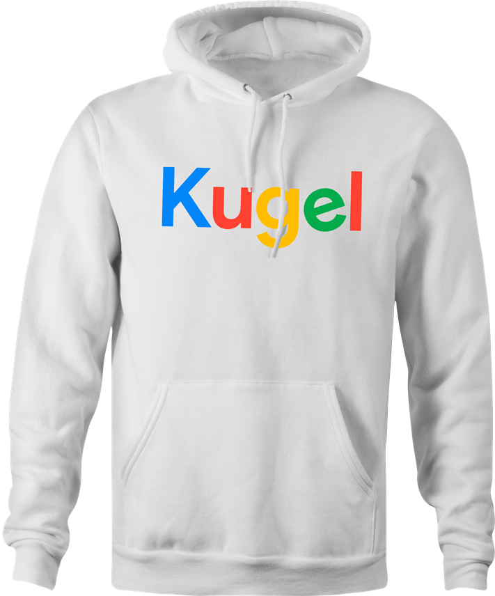 funny google jewish kugel men's white hoodie