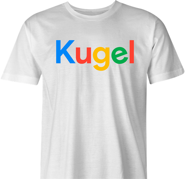 funny google jewish kugel men's white t-shirt