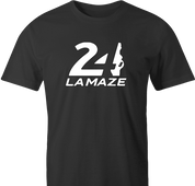 funny Lamaze breathing t-shirt men's black 