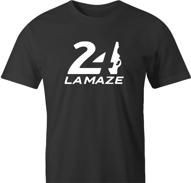 funny Lamaze breathing t-shirt men's black 
