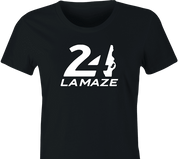 funny Lamaze breathing t-shirt women's black k