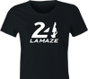 funny Lamaze breathing t-shirt women's black k